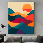 Painting by Numbers Abstract Meditative Mountains I